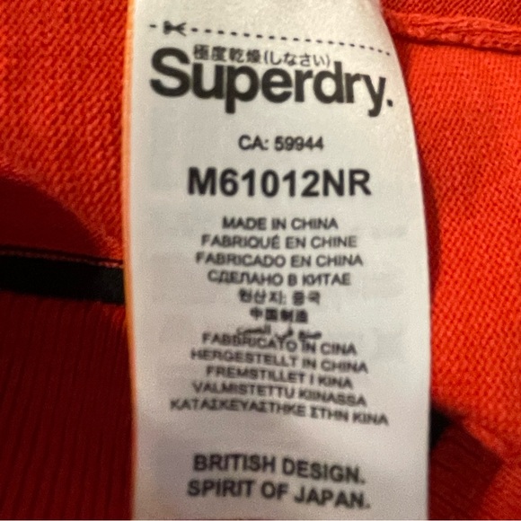 Superdry Womens XL sweatshirt premium dried cotton pink/orange quality stitching - Picture 7 of 14